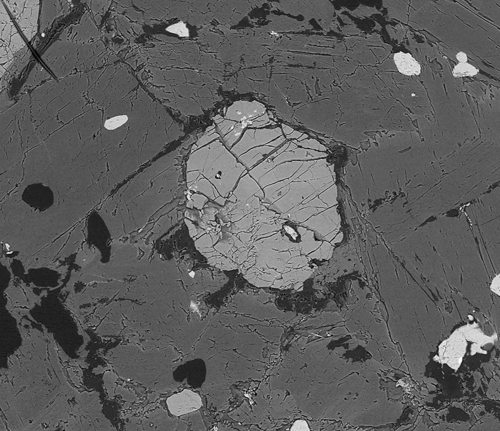 Mineral phase identification — BSE